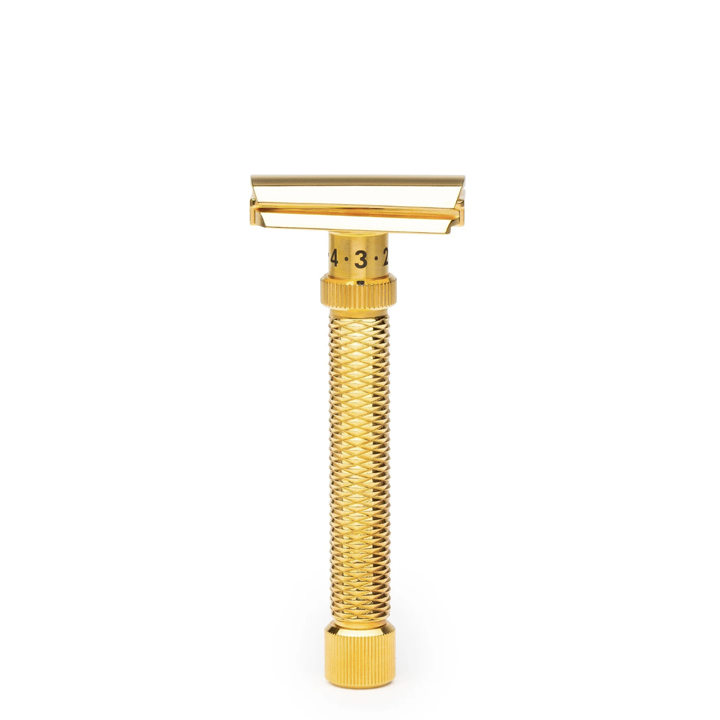 Slant Safety Razor Konsul XL - Deluxe Gold