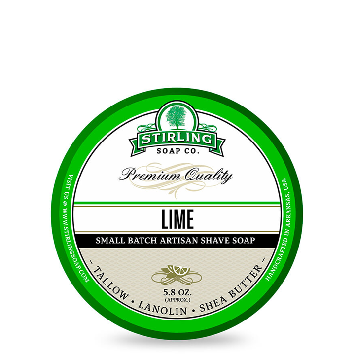 Stirling Soap Company Shaving Soap - Lime