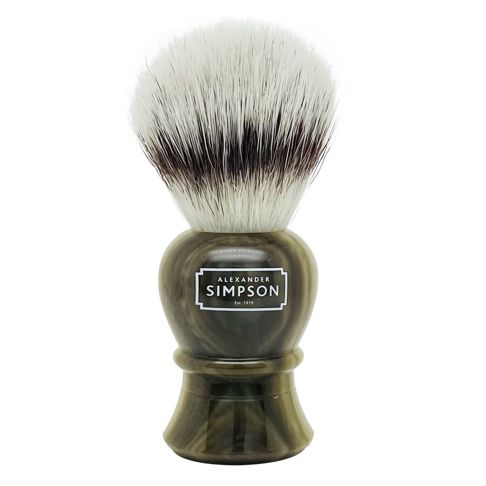 SIMPSONS Brocha de afeitar Islington L – Synthetic – Imitación cuerno