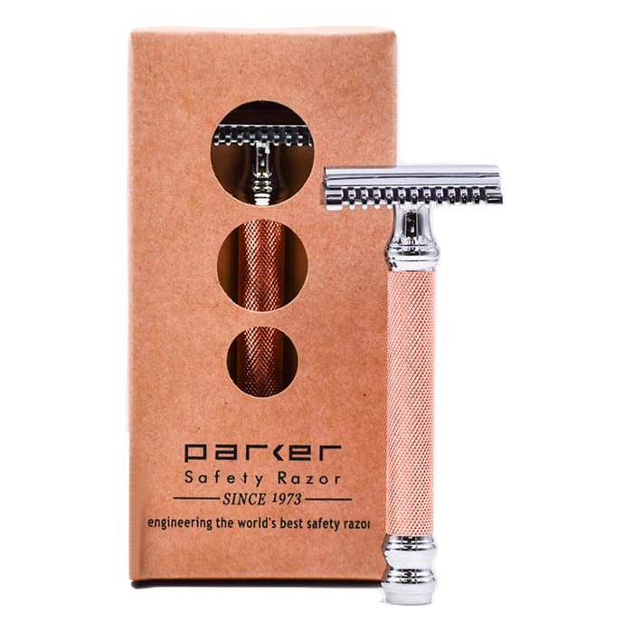 Parker Maquinilla de seguridad 63C oro rosa Open Comb