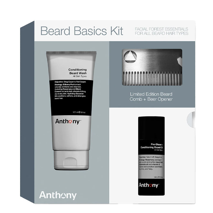 Anthony Kit básico de cuidado de barba