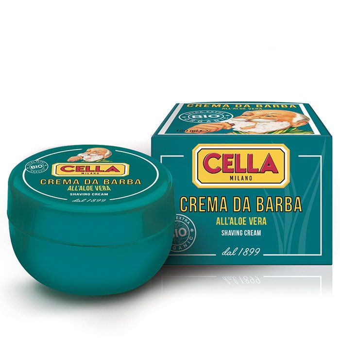 Cella Milano Crema de Afeitar Orgánica – Aloe Vera