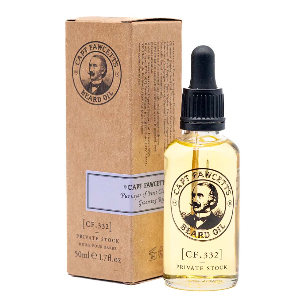 Captain Fawcett Aceite para barba – Private Stock