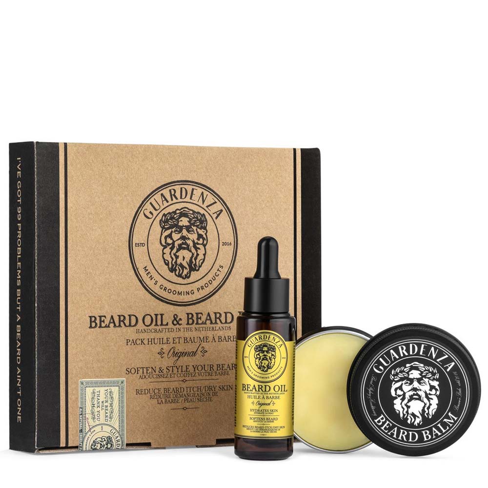 Guardenza Set de Aceite para barba & Bálsamo para barba