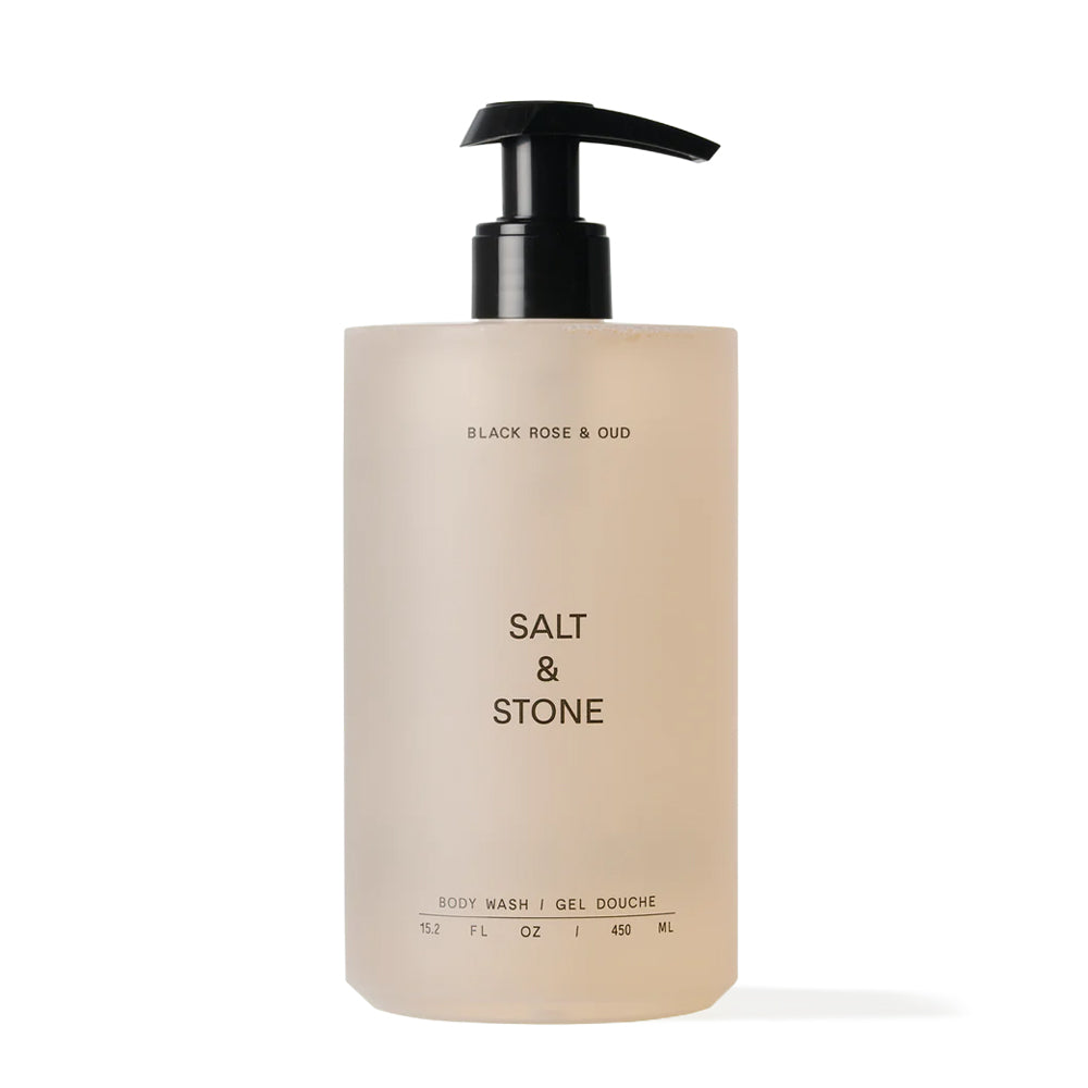 Salt & Stone Gel de ducha – Rosa Negra & Oud