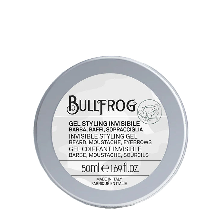 Bullfrog Gel de peinado invisible – Barba, Bigote & Cejas