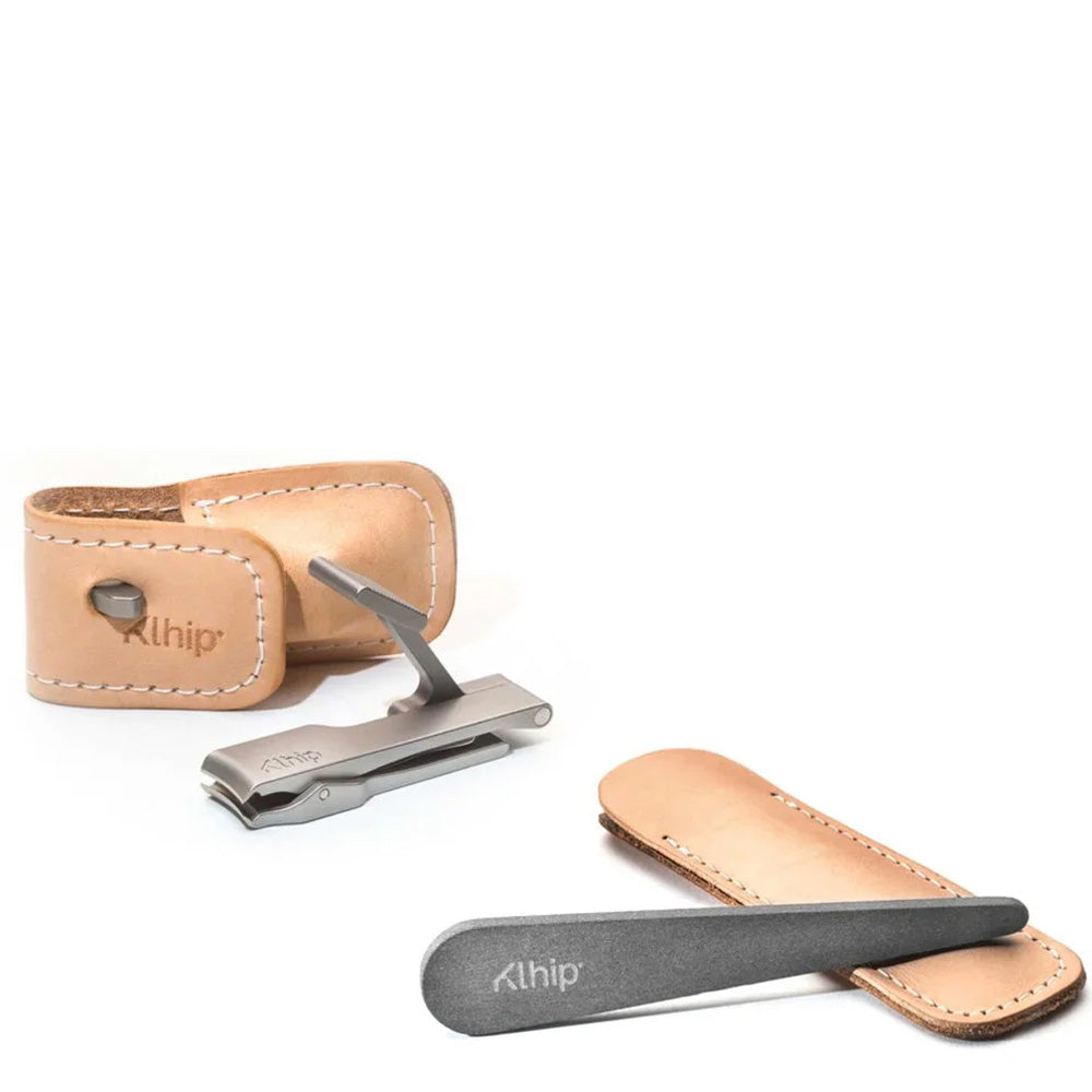 Klhip Combo – Clipper Ultimate + Lima de uñas de piedra natural