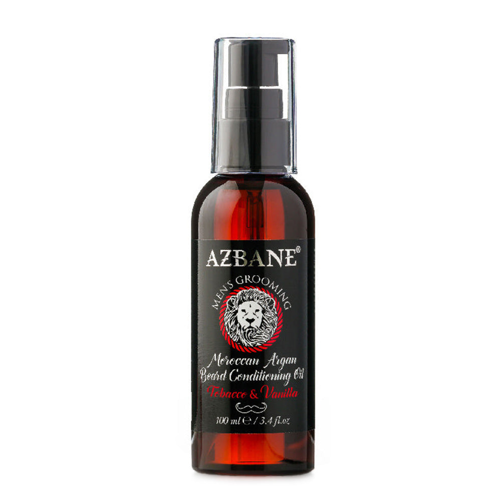 Azbane Aceite para barba nutritivo de Argán Marroquí – Tabaco & Vainilla