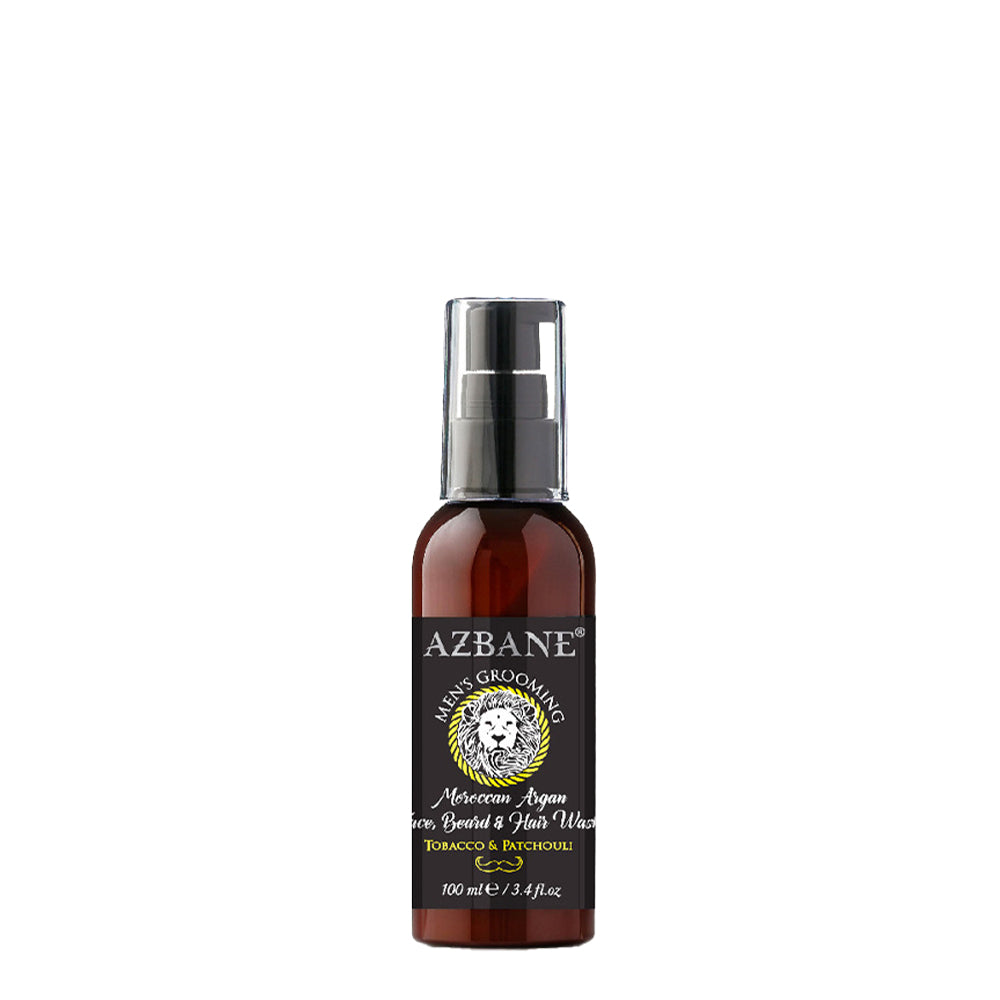 Azbane Limpiador Facial, para Barba y Cabello con Aceite de Argán Marroquí