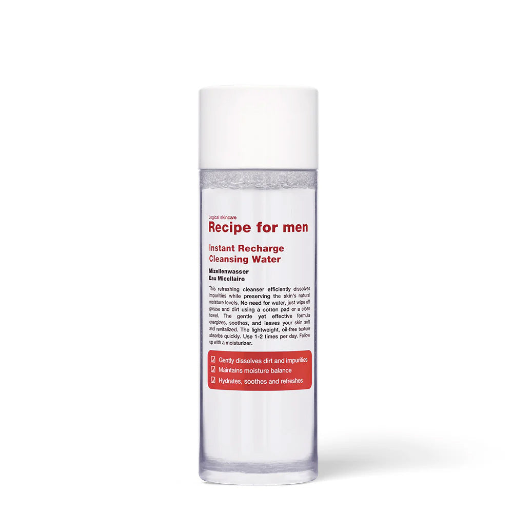 Recipe for Men Agua Micelar de Recarga Instantánea