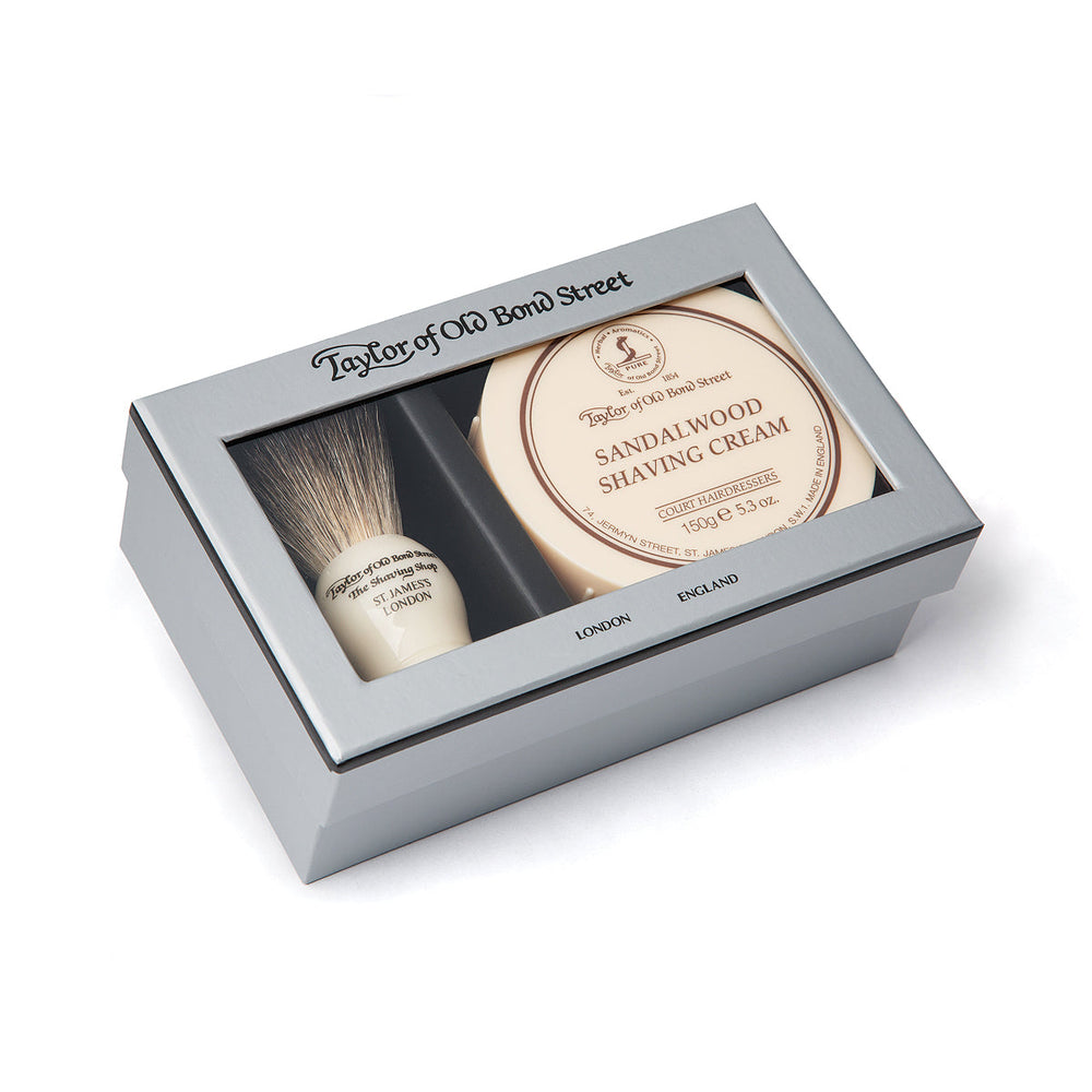 Taylor of Old Bond Street Set de regalo – Brocha de afeitar & crema de afeitar