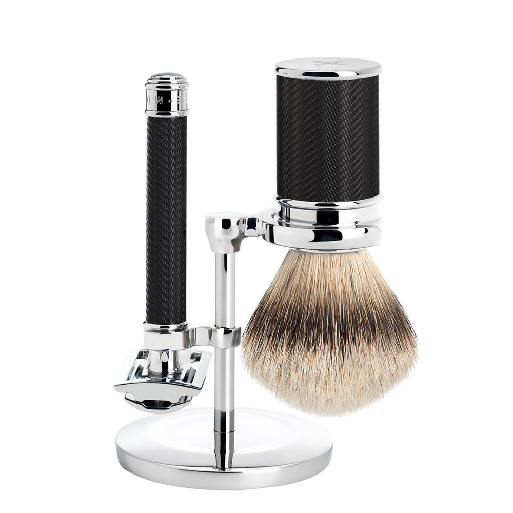 Mühle Set de afeitado tradicional – Safety Razor – Negro