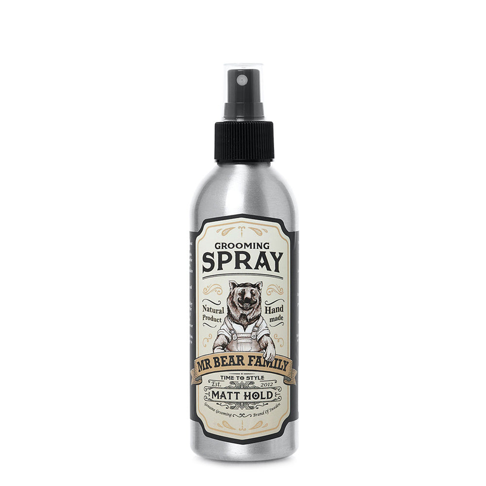 Mr. Bear Family Spray de peinado mate de fijación fuerte