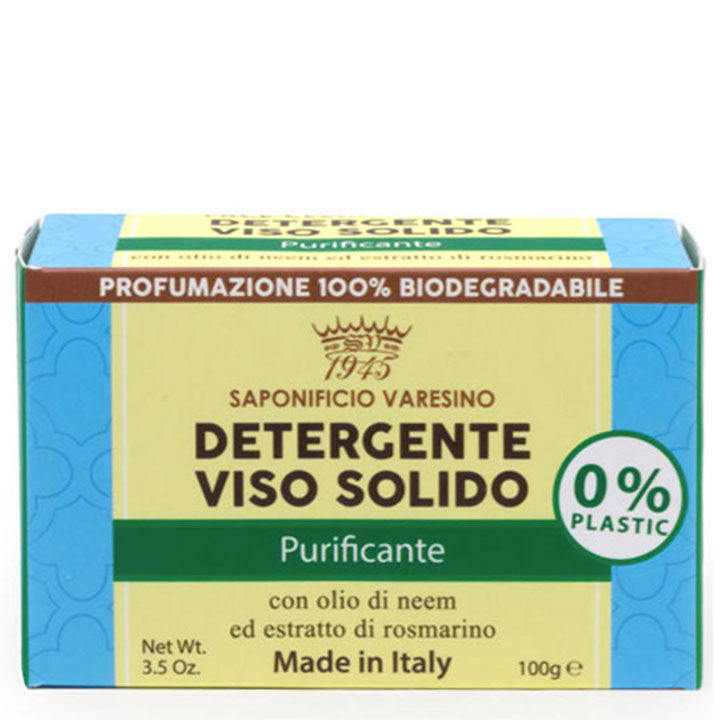 Saponificio Varesino Pastilla de jabón limpiadora facial purificante