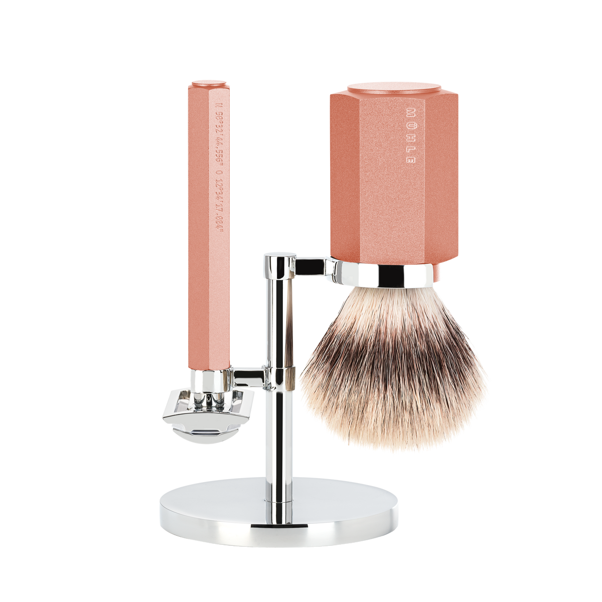 Juego de Afeitado Hexagon Sunrise con Brocha de Afeitar Silvertip Fibre®