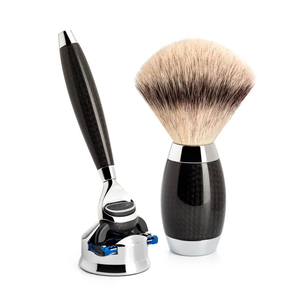 Set de Afeitado Carbono - Fusion & Fibre®