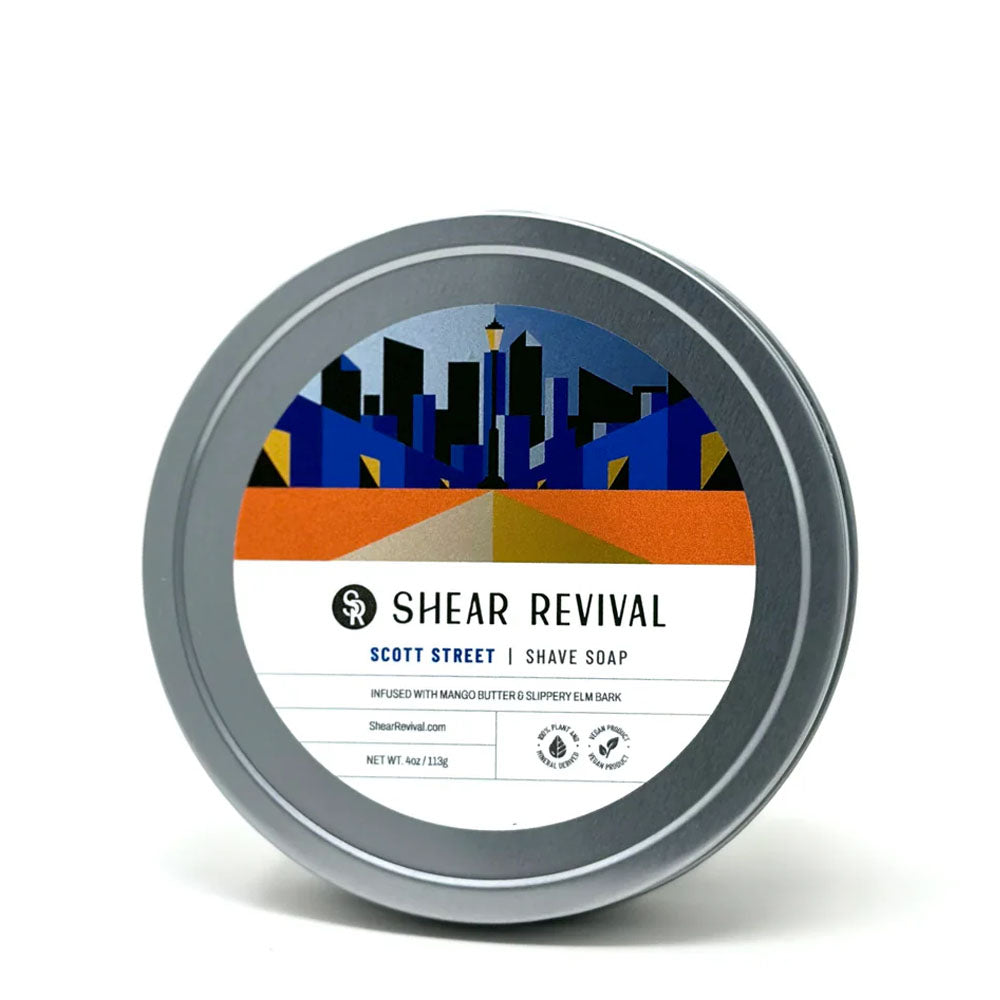 Shear Revival Scott Street Jabón de afeitar – Bay & Lime