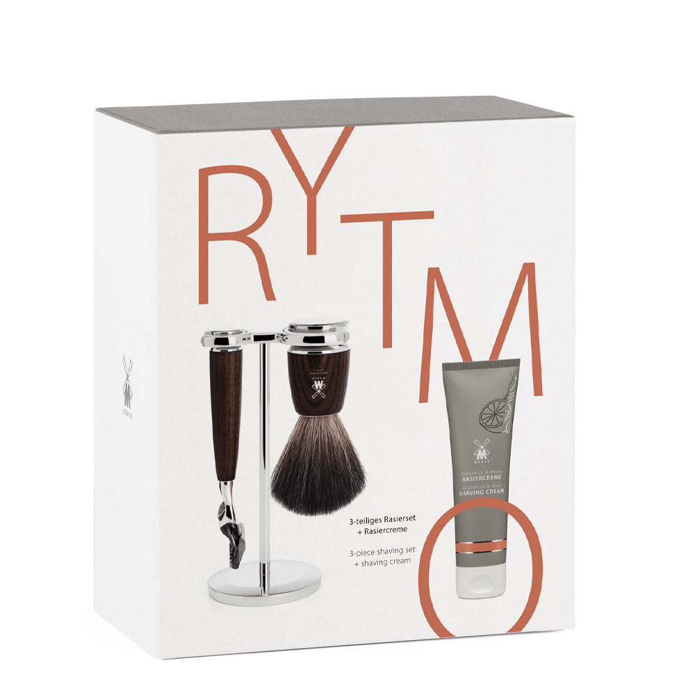 Mühle Set de afeitado + Crema de afeitar Pomelo & Menta