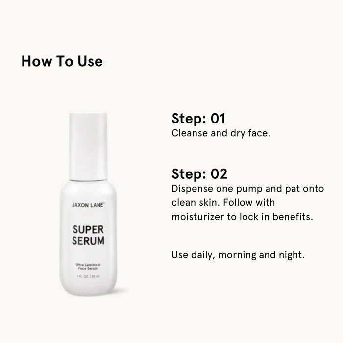 Jaxon Lane Super Serum – Ultra Luminous Face Serum