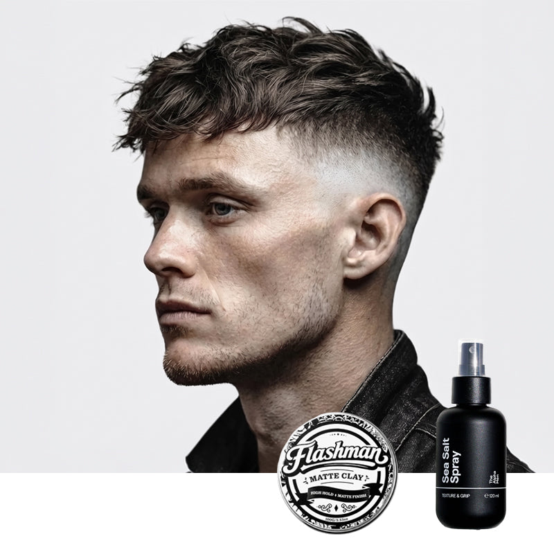 The Alpha Men Kit esencial de flequillo con textura