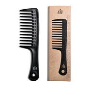 Peine de dientes anchos con mango