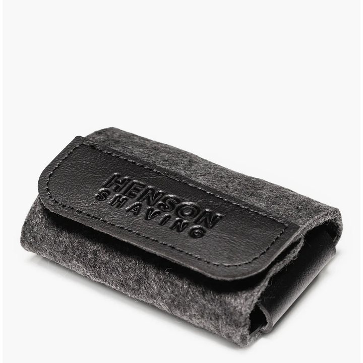Henson Shaving Estuche de viaje negro para maquinilla