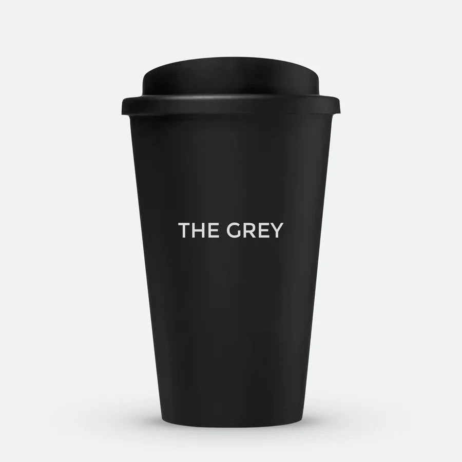 The Grey Taza de café de doble pared reciclada
