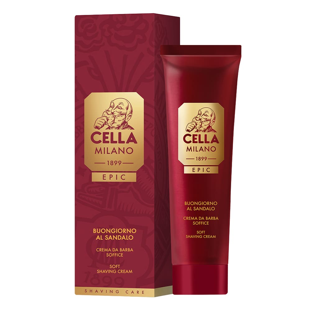 Cella Milano Epic Crema de Afeitar – Buongiorno al Sandalo