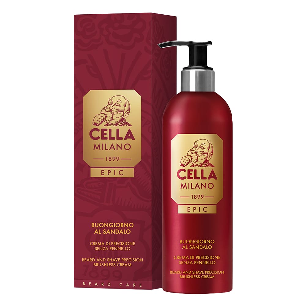 Cella Milano Epic Crema de Precisión para Barba – Buongiorno al Sandalo