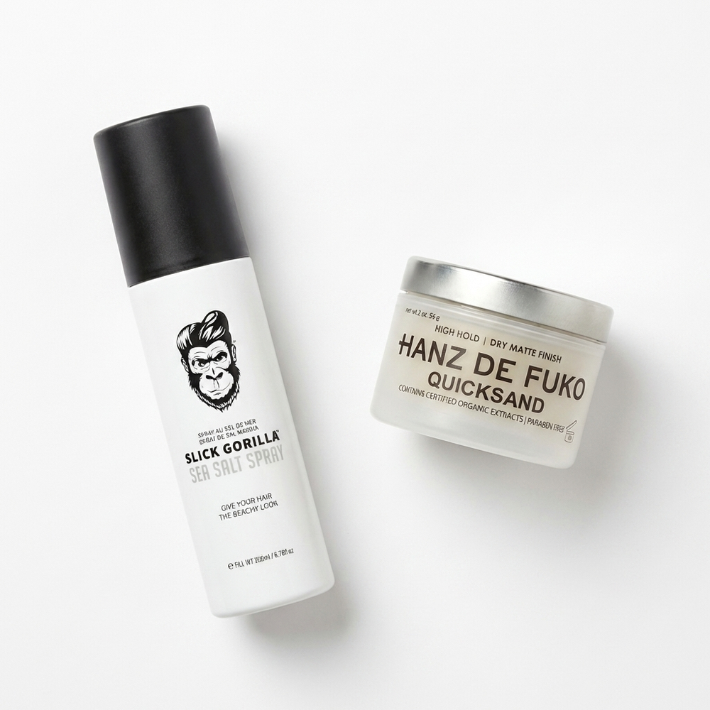 The Alpha Men Kit esencial de flequillo con textura