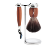 Juego de Afeitado Vivo de 3 Piezas - Madera de Ciruelo