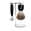 Juego de Afeitado Vivo de 3 Piezas - Negro