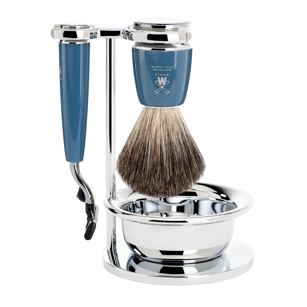 Mühle Set de afeitado Rytmo Mach3 4 Piezas - Petrol