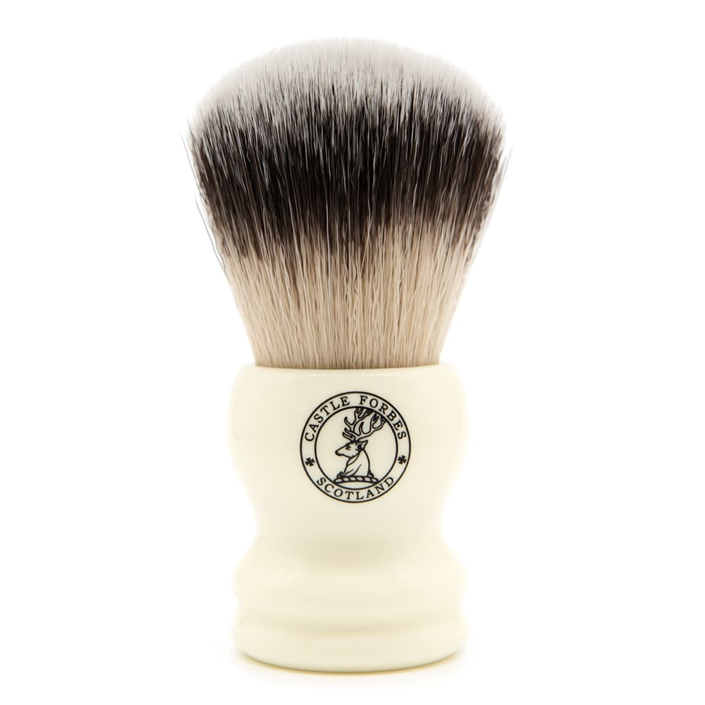 Castle Forbes Brocha de afeitar Synthetic – Marfil
