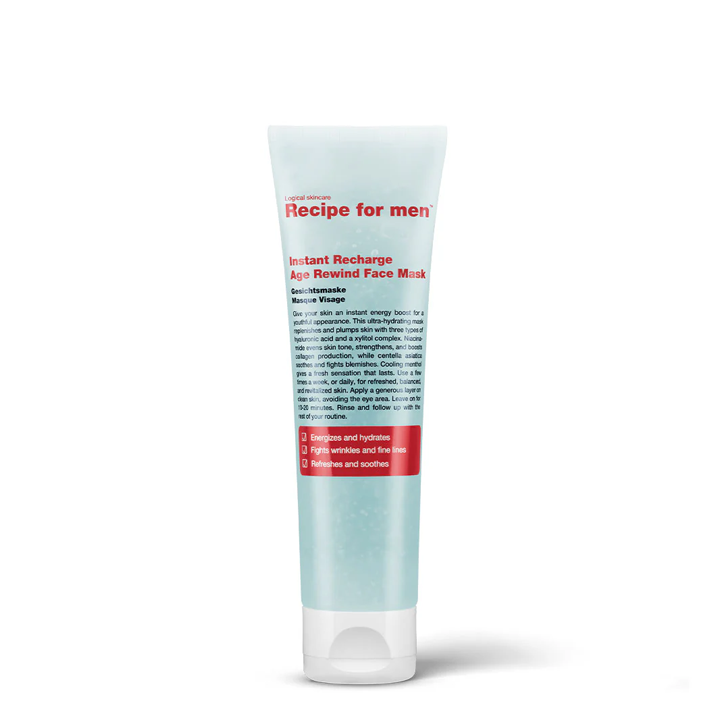 Recipe for Men Mascarilla facial Instant Recharge Age-Rewind