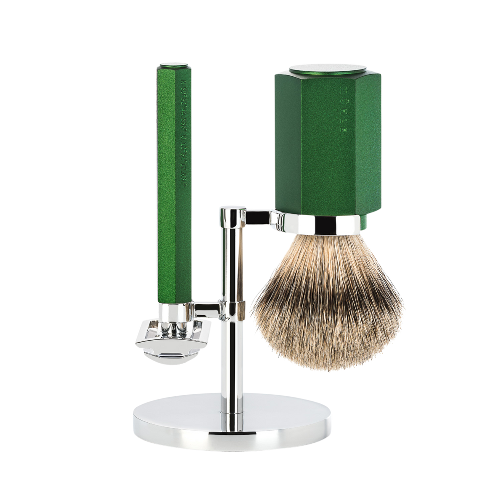 Mühle Set de afeitado Hexagon - Forest - Saf.Razor - Dashaar
