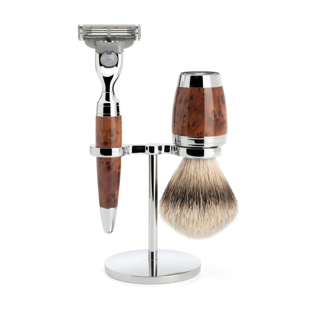 Mühle Set de afeitado 3 piezas Stylo - Madera de Tuya