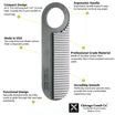 Beard Comb Model No. 2 – Carbon