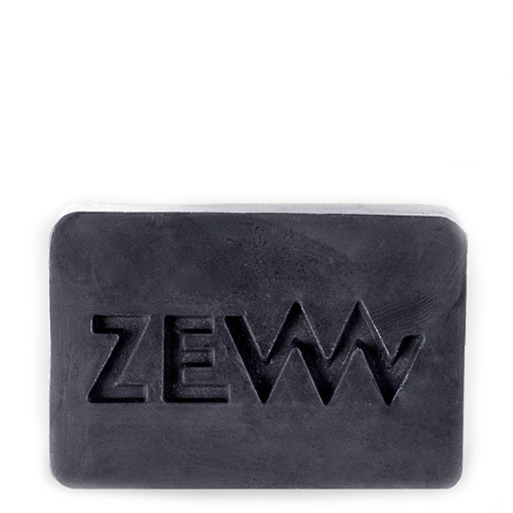 ZEW For Men Pastilla de jabón de carbón para cuerpo y rostro