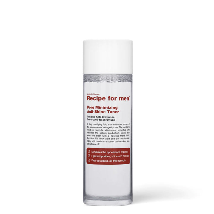 Recipe for Men Tónico facial minimizador de poros y antiseborrea