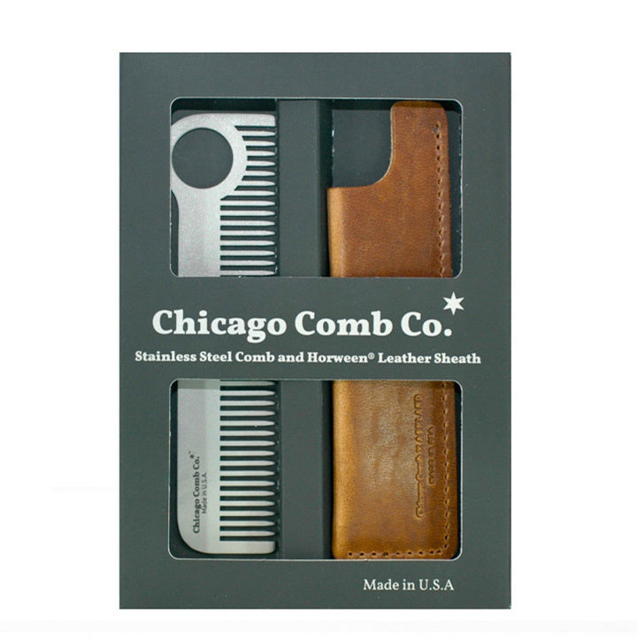 Chicago Comb Co. Caja de regalo Modelo N.º 1 – Acero Inoxidable