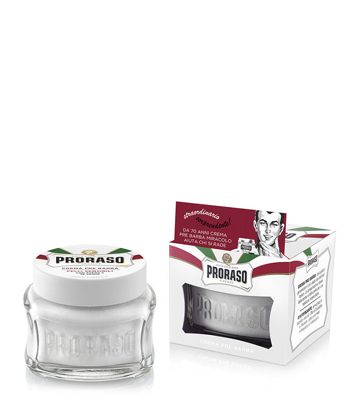 Proraso Crema pre-afeitado – Té Verde Blanco & Avena