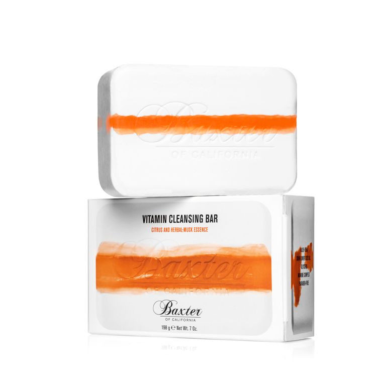 Baxter of California Pastilla de jabón vitamínica – Cítricos & Almizcle Herbal