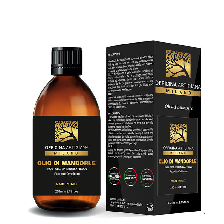 Officina Artigiana Milano Aceite de Almendra Dulce 100% Puro Certificado