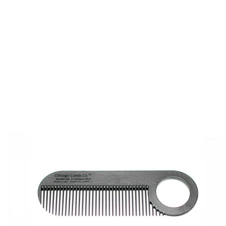 Chicago Comb Co. Peine para barba Modelo N.º 2 – Carbon