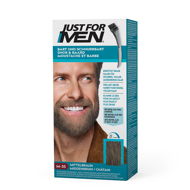 Just for Men Bigote & Barba – Marrón Medio M-35