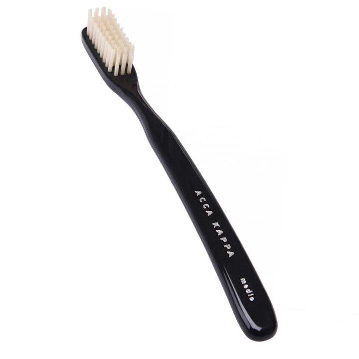 Acca Kappa Cepillo de dientes – Nylon Vintage – Medio – Negro