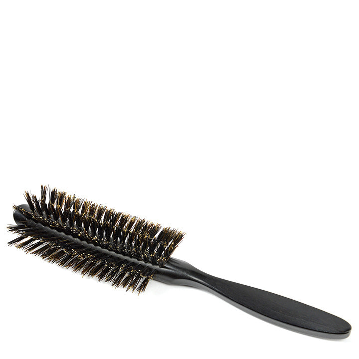 Mariella Martinato Cepillo Redondo para el Cabello de Madera de Ébano Negro