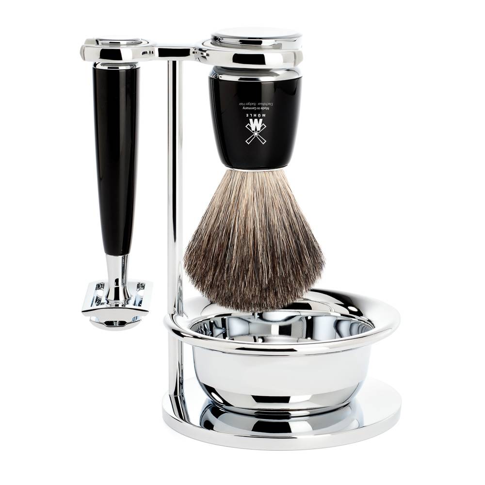 Mühle Rytmo Set de afeitado Safety Razor 4 piezas - Negro