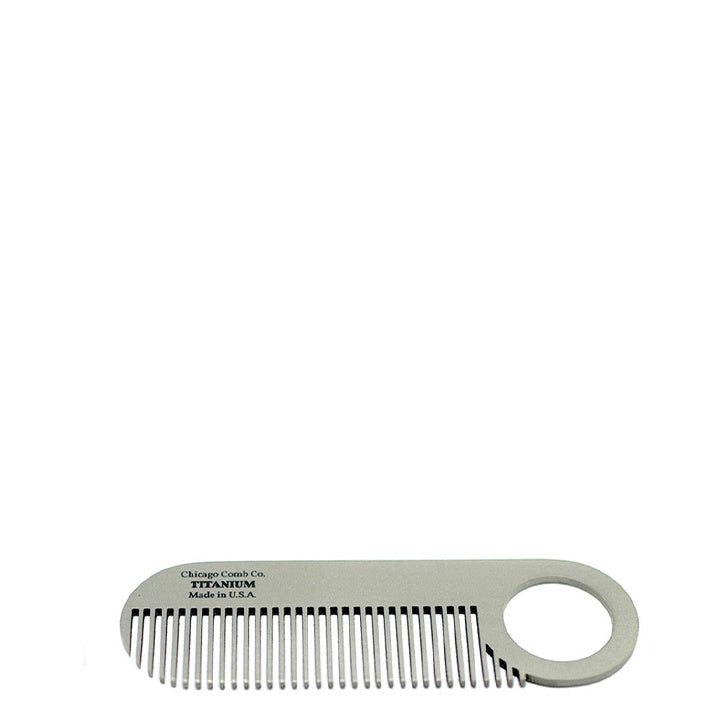 Chicago Comb Co. Peine para barba Modelo N.º 2 – Titanium